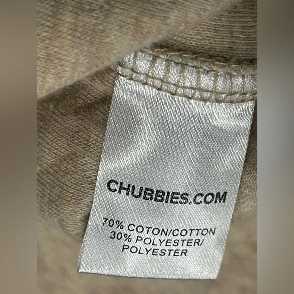 Chubbies Sandstorm Quilted Quarter Zip Jacket Men Size X-Large NEW